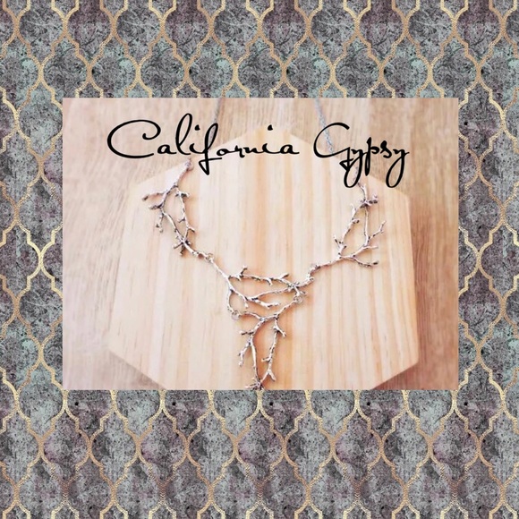 Twig Tree Branch Statement Necklace - Picture 7 of 7